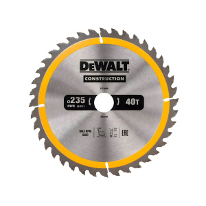 Диск пильный 235 х 30 мм 40T CONSTRUCTION DeWalt DT1955