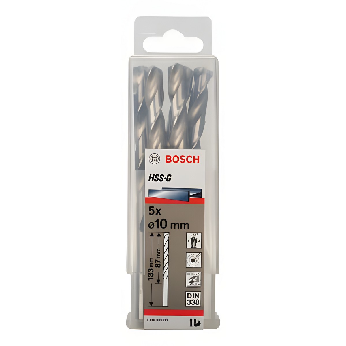 Сверло по металлу 10 х 133 мм (1 шт.) HSS-G BOSCH 2608595077