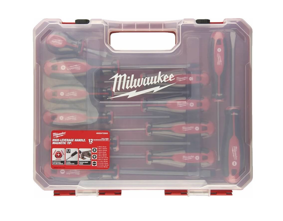 Набор магнитных отверток, 12 шт. (трехгранная рукоятка) MILWAUKEE 4932472003