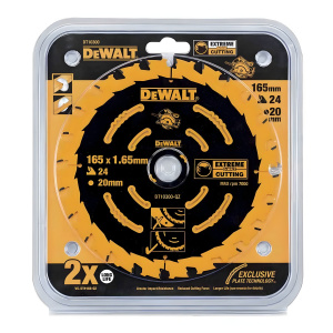 Диск пильный 165 х 20 мм 24T (дерево) Extreme DeWalt DT10300