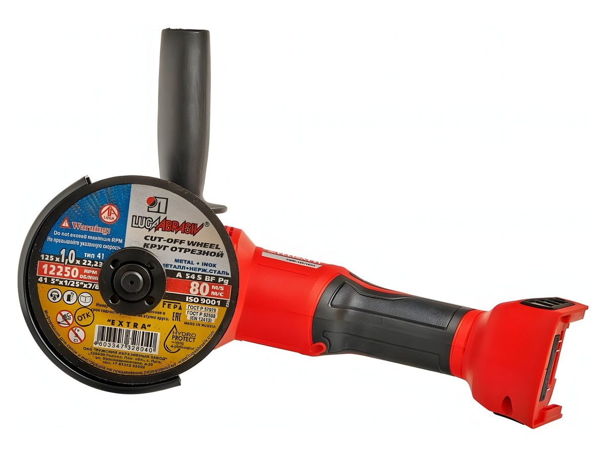 Шлифмашина угловая аккумуляторная FELISATTI FT1580 (18В,125диск,2*5а/ч,рег.об, бесщет)