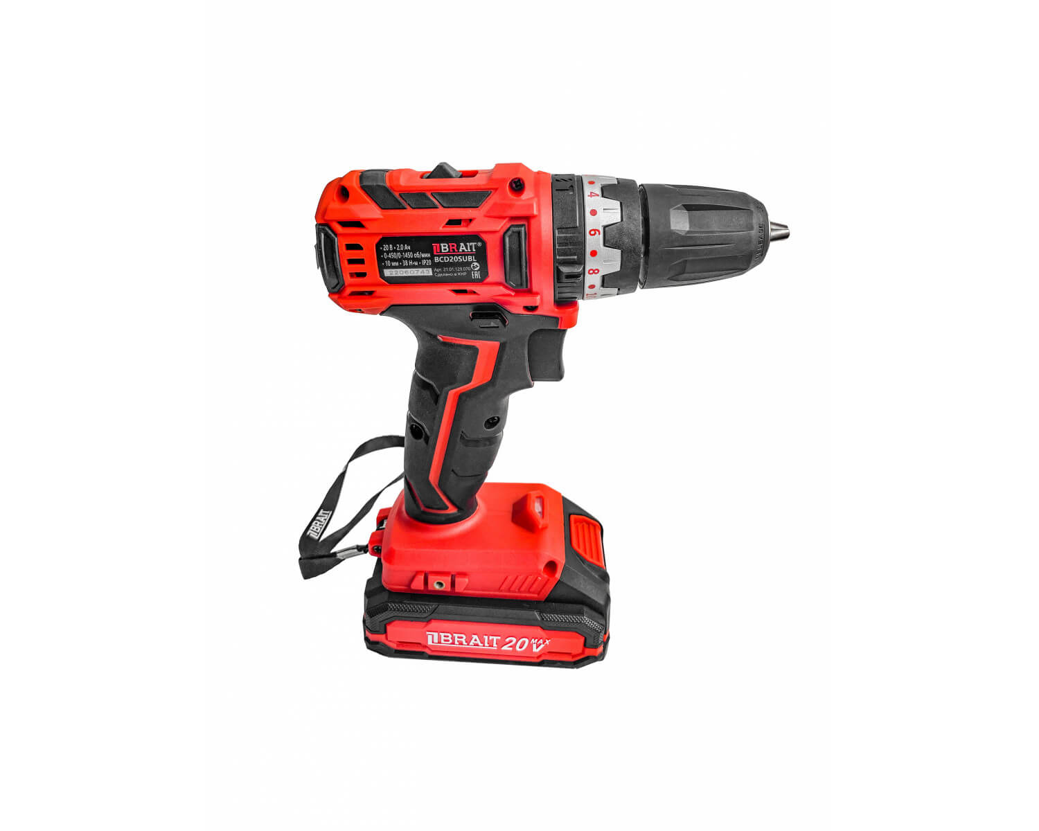 Дрель аккумуляторная BRAIT BCD20SUBL-1