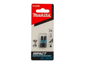 Бита T25 х 25 мм C-form (2 шт.) Impact Black MAKITA B-63688