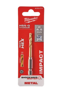 Сверло по металлу 4,5 х 76 мм (1 шт.) HSS-TiN RedHEX MILWAUKEE 48894710
