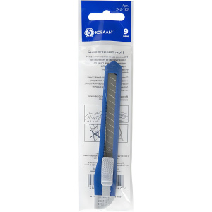 Нож технический 9 мм, пластиковый корпус КОБАЛЬТ 242-182