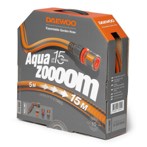 Шланг Aquazoom 15 м, 1/2'' (13 мм), с набором для полива DWH 6102 DAEWOO