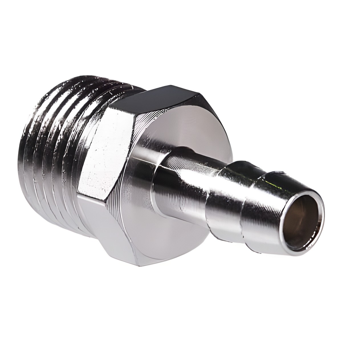 Переходник 1/2''M - елочка 10 мм с кольцом 10х15 мм (блистер) FUBAG 180264B