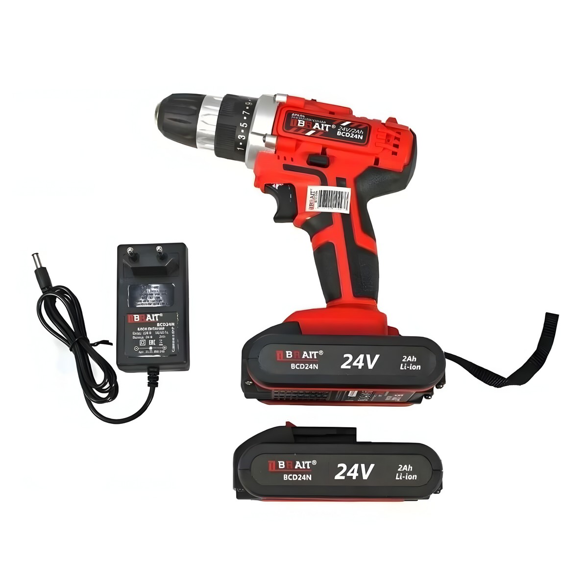 Дрель аккумуляторная BRAIT BCD24N