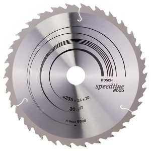 Диск пильный 235 х 30 мм 30T Speedline BOSCH 2608640807