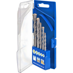 Набор сверл по бетону 5 шт. (4-10 мм, ПРО-кассета) Профи ПРАКТИКА 640-322