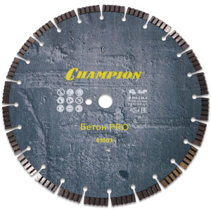 Диск алмазный 350 х 25,4 мм (старый бетон, железобетон) Concrete Crunch PRO CHAMPION C1603