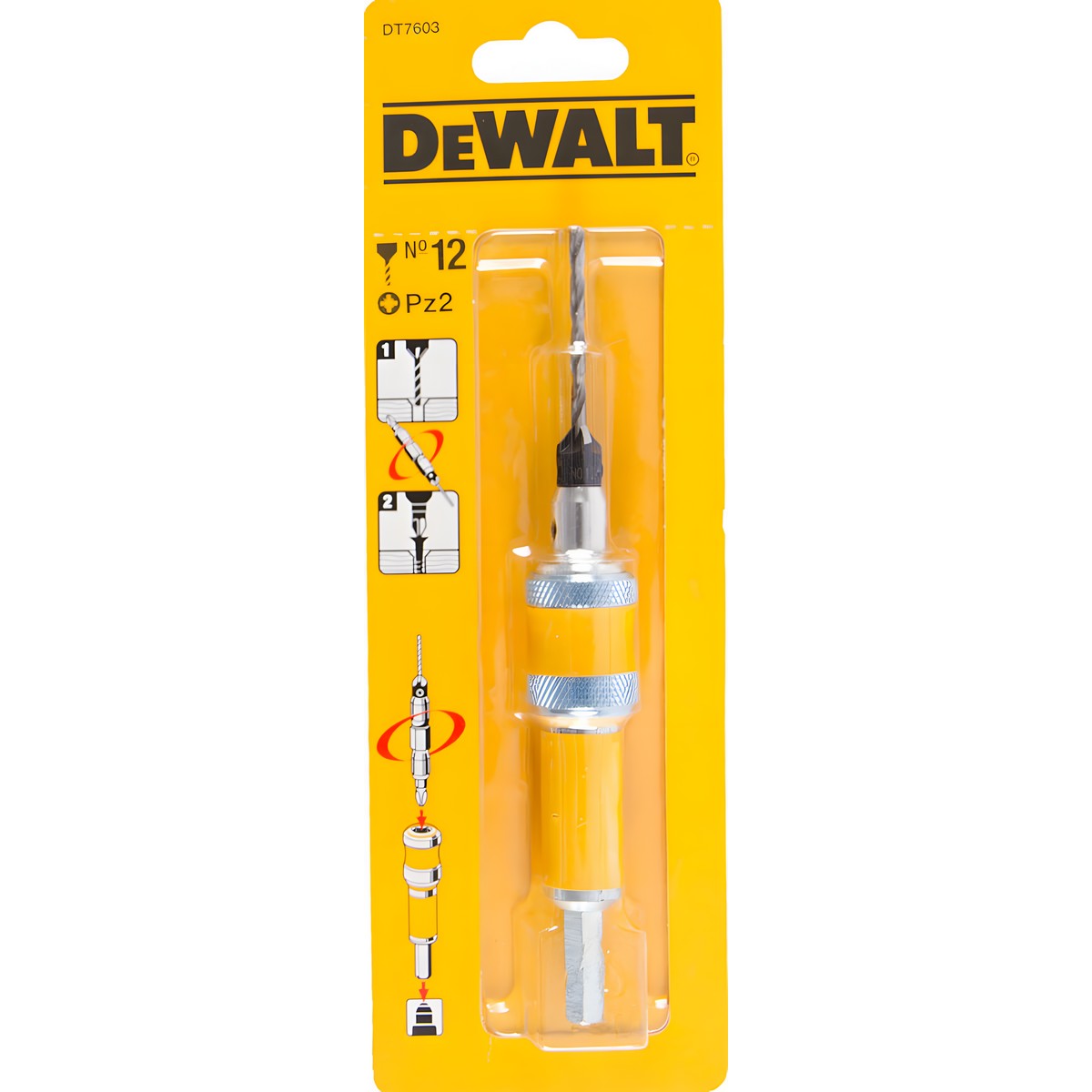 Сверло пилотное по дереву №12 DeWalt DT7603