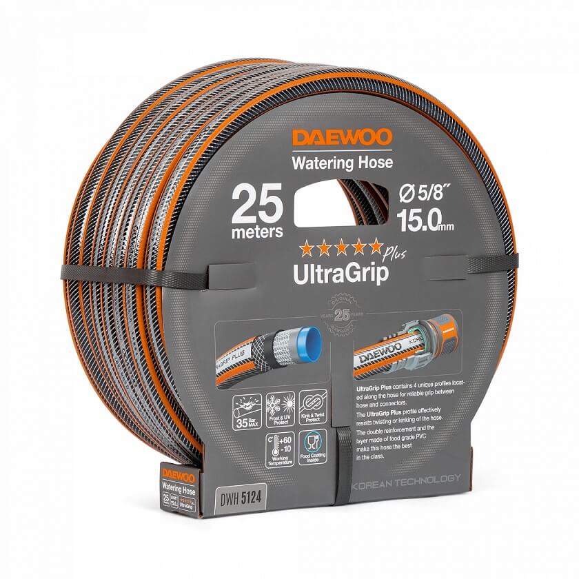 Шланг UltraGrip 25 м, 5/8'' (15 мм) DWH 5124 DAEWOO