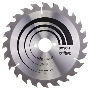 Диск пильный 190 х 30 мм 24T Optiline BOSCH 2608640615
