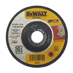 Диск отрезной 125 х 3.0 х 22.2 мм HP (металл) DeWalt DWA4522IA-AE