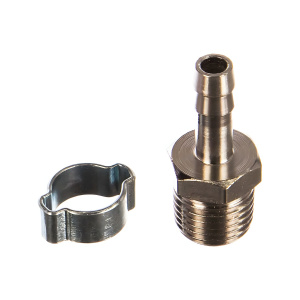 Переходник 1/4''M - елочка 6 мм с кольцом 6х11 мм (блистер, 2 шт.) FUBAG 180430B