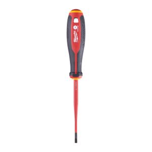 Отвертка VDE SL 0.8 х 4.0 х 100 мм, изолированная (трехгранная рукоятка) MILWAUKEE 4932478715