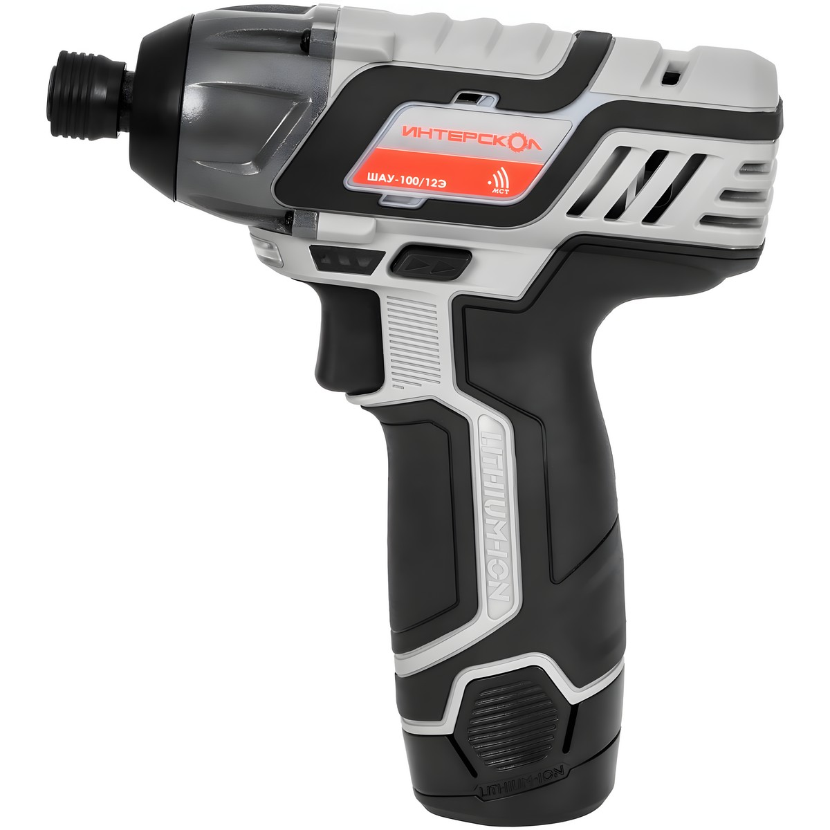 Шуруповерт аккумуляторный ИНТЕРСКОЛ ШАУ-100/12Э (Li-Ion, 2 акк.*2,0 Ач, кейс)