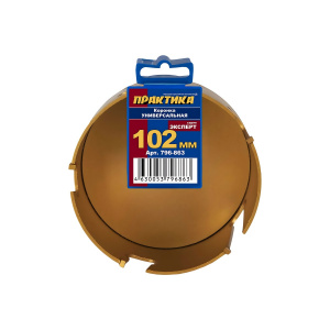 Коронка твердосплавная универсальная 102 мм ПРАКТИКА 796-863