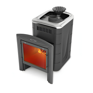 Печь банная TMF Гейзер Мини 2016 Carbon Витра (ЗК, антрацит) 32903