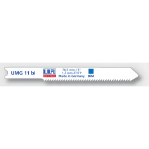 Пилки UMG 11 bi (металл, нерж. сталь, 5 шт.) WILPU 0455100005