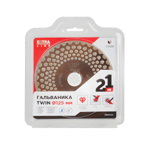 Диск алмазный 125 х 22.2 мм Гальваника TWIN (керамика) DIAM 000690