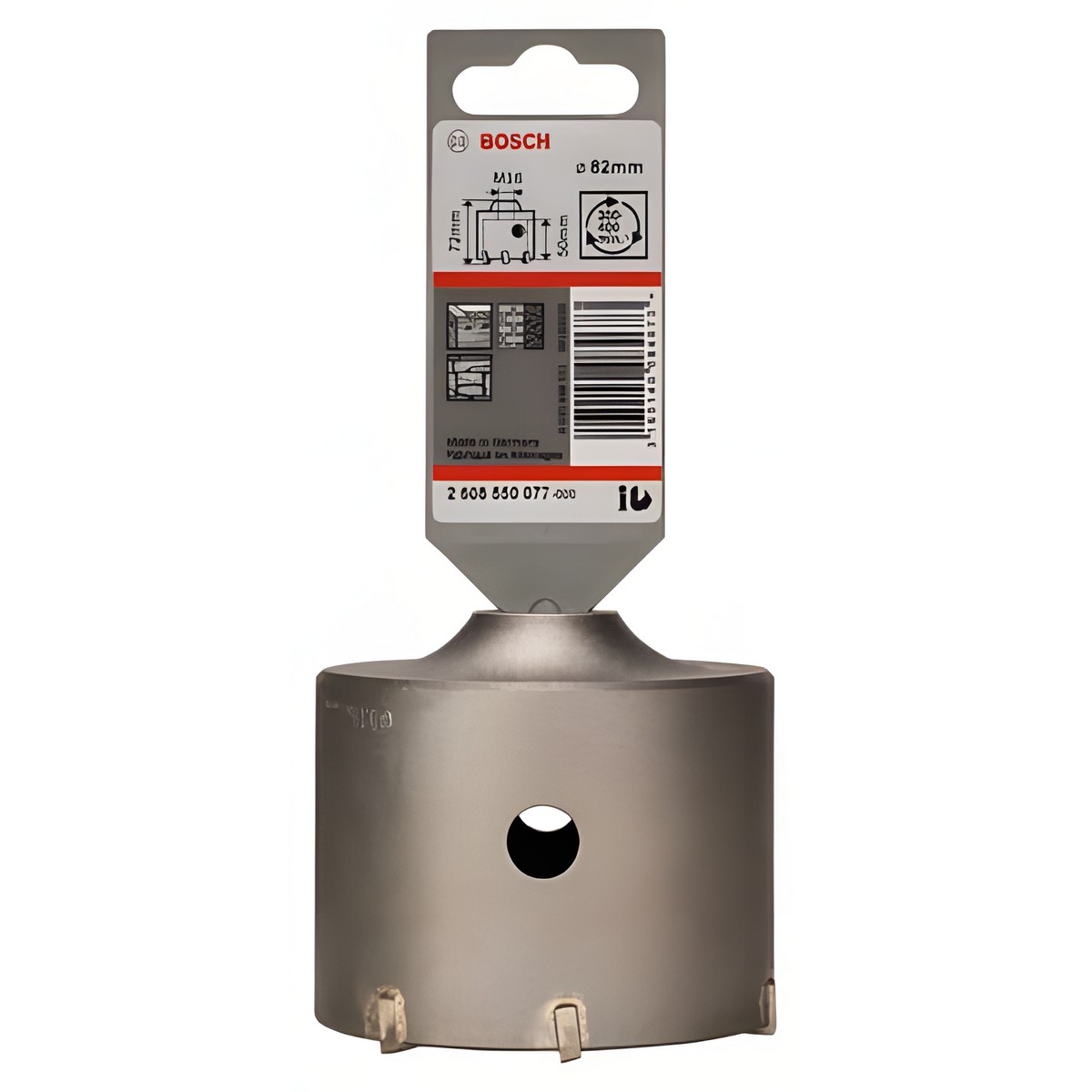 Коронка буровая 82 мм SDS-Plus-9 для 6-гр. переходника BOSCH 2608550077