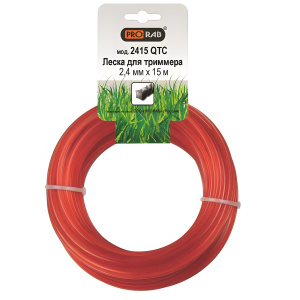 Леска 2.4 мм х 15 м (скрученный квадрат) PRORAB 2415 QTC