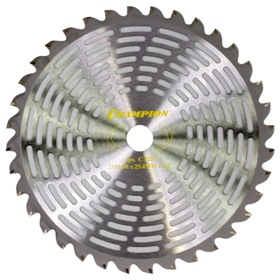 Нож с зубцами из твердого сплава 255 х 25.4 мм 36T Super Light (SRM-330ES/350ES/4605) CHAMPION C5205