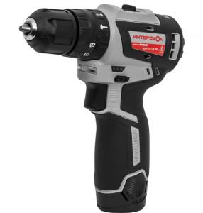 Дрель аккумуляторная ударная ИНТЕРСКОЛ ДАУ-10/12В 38 Мини МАКС (2 АКБ х 2.5 Ah, ЗУ, кейс)