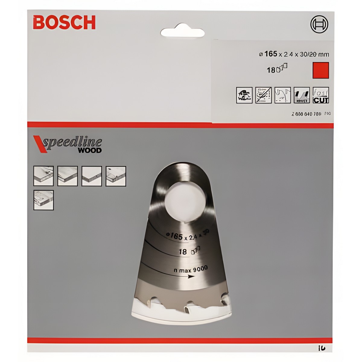 Диск пильный 165 х 30 мм 18T Speedline BOSCH 2608640789