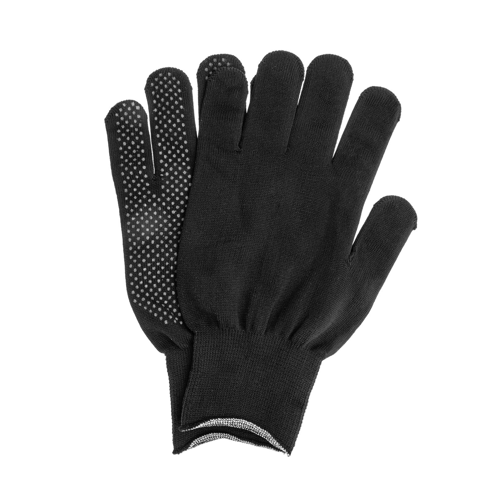 Перчатки из синтетической нити, 13 класс, р-р XL, цвет черный 67848