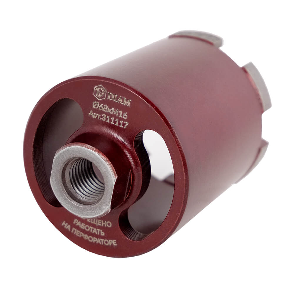 Сверло алмазное для подрозетника 68х6хМ16 (бетон, сухое, микроудар) ExtraLine HIT DIAM 311117