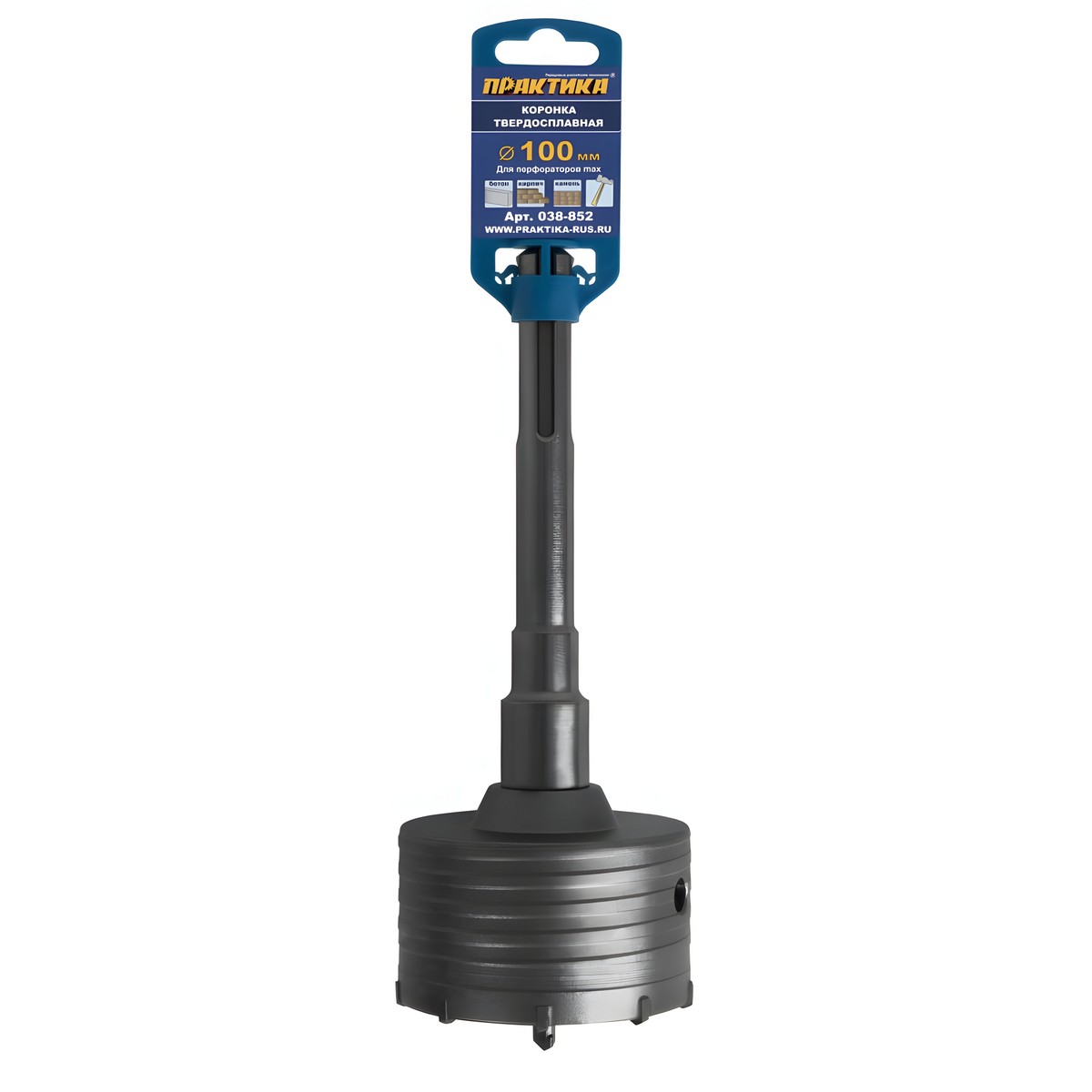 Коронка буровая 100 мм SDS-Max ПРАКТИКА 038-852
