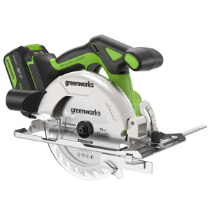 Пила циркулярная аккумуляторная GREENWORKS GD24CS165 1501607CUG