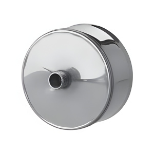 Заглушка с конденсатороотводом, раструб d. 220 мм (0,5 мм, нерж., штуцер 3/4 В)