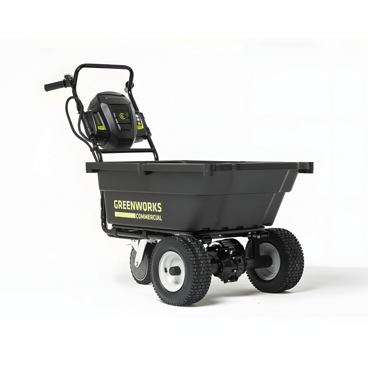 Тележка садовая самоходная аккумуляторная GREENWORKS 82GC, 106 л. (без АКБ и ЗУ) 7400607