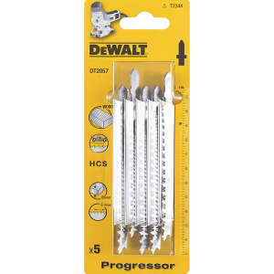 Пилки (5 шт., дерево/ДВП/ДСП) DeWalt DT2057