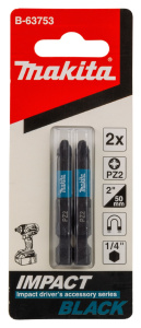 Бита PH 2 х 50 мм E-form (2 шт.) Impact Black MAKITA B-63725