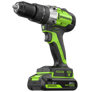 Дрель-шуруповерт аккумуляторная ударная GREENWORKS GD24DD60 3704107CUA