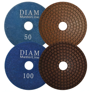 Круг алмазный шлифовальный гибкий 100 мм P800 MasterLine (мокрая) DIAM 000578