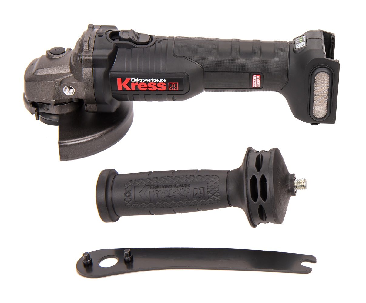 Шлифмашина угловая аккумуляторная KRESS KU801.9 (без АКБ и ЗУ)