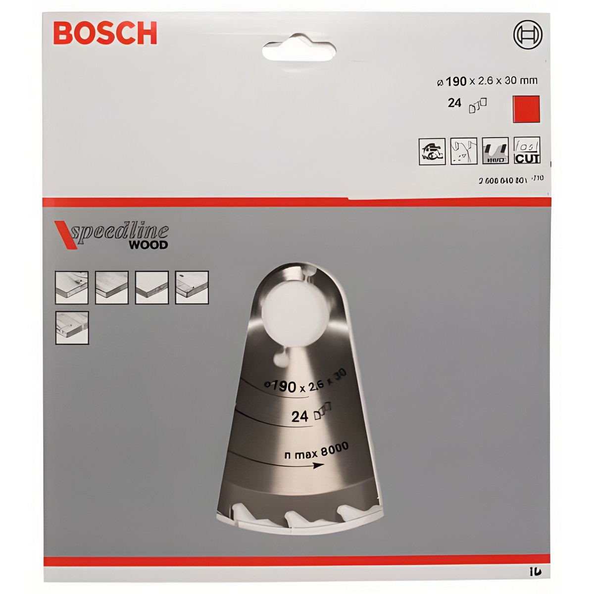 Диск пильный 190 х 30 мм 24T Speedline BOSCH 2608640801