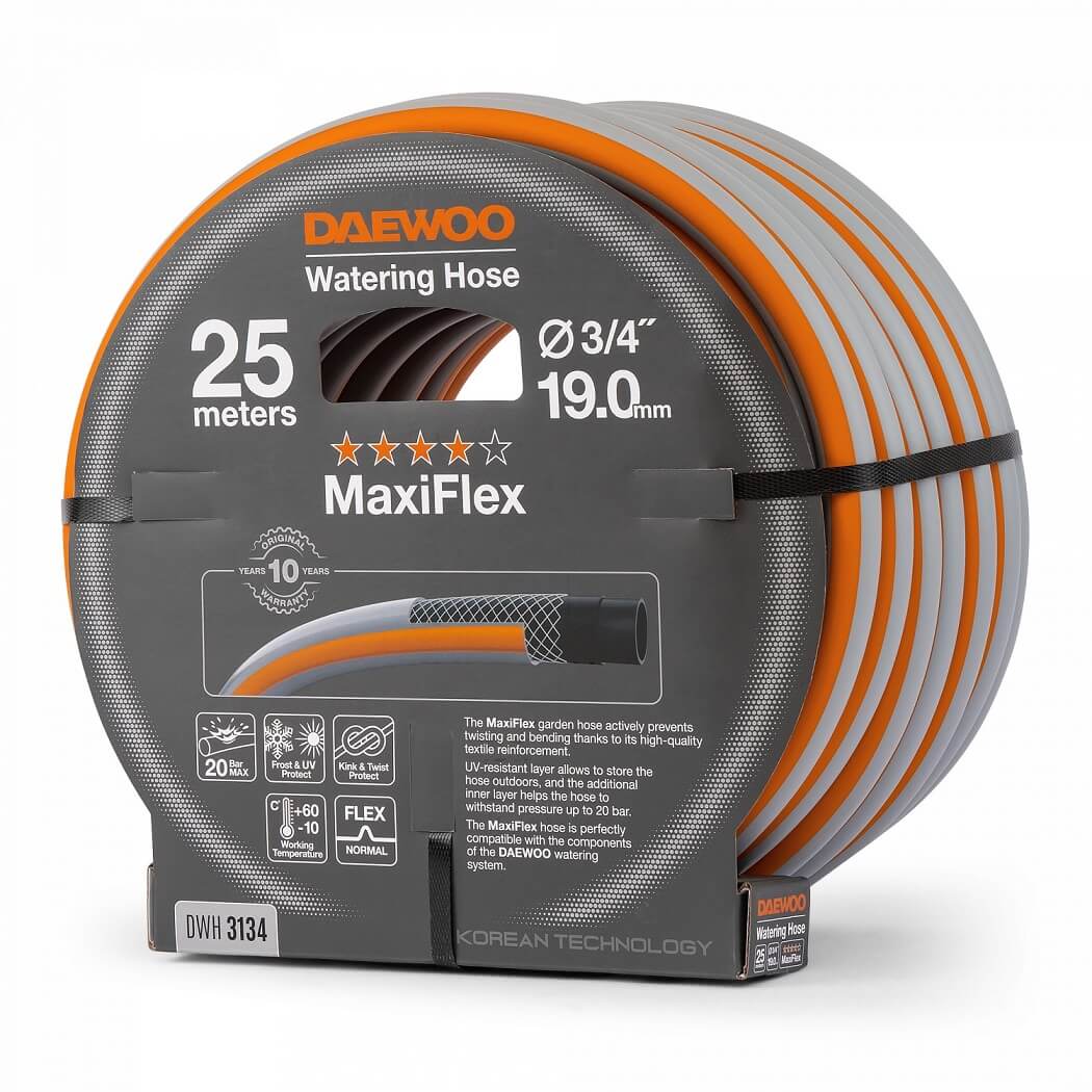 Шланг MaxiFlex 25 м, 3/4'' (19 мм) DWH 3134 DAEWOO