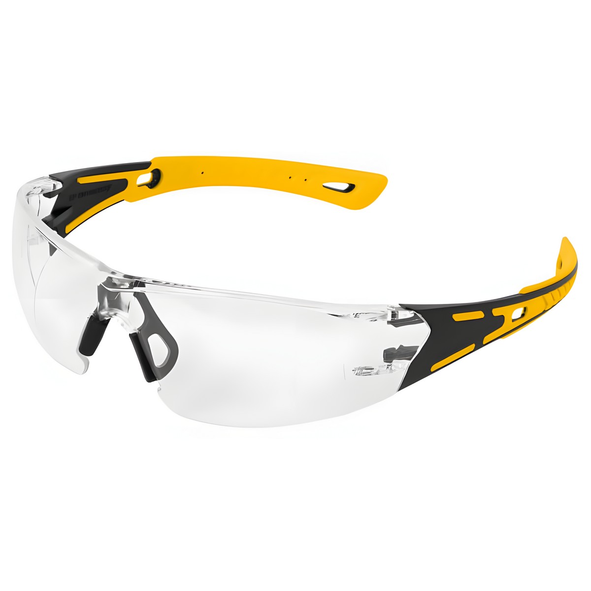 Очки защитные (открытые, прозрачные, двухкомп. дужки, поликарбонат) Denzel 89191