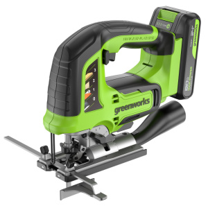 Лобзик аккумуляторный GREENWORKS GD24JS120K2 3601407CUA
