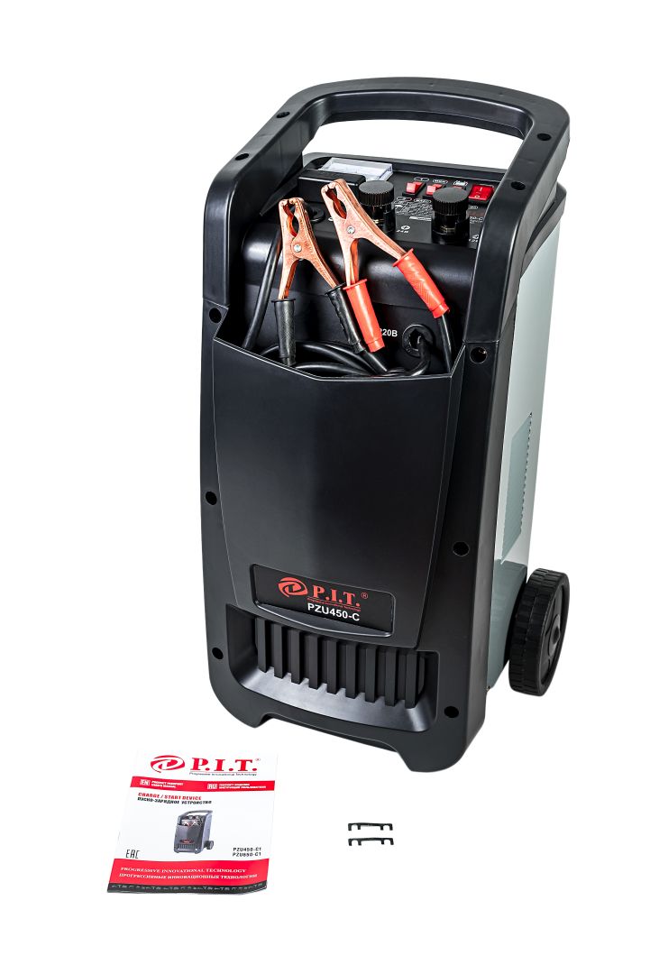Пуско-зарядное устройство P.I.T. PZU450-C МАСТЕР (1.5/10кВт, 12/24В, ток 40/50А, ёмк. акб 40-700Ач)