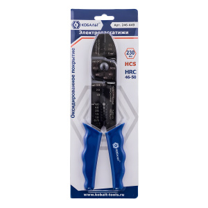Клещи для снятия изоляции 230 мм (0.8-2.6 мм) КОБАЛЬТ 246-449