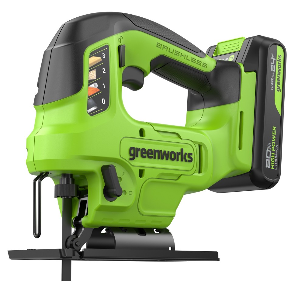 Лобзик аккумуляторный GREENWORKS GD24JS90K2 3601707CUA