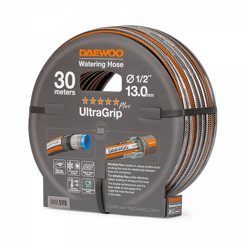 Шланг UltraGrip 30 м, 1/2'' (13 мм) DWH 5115 DAEWOO